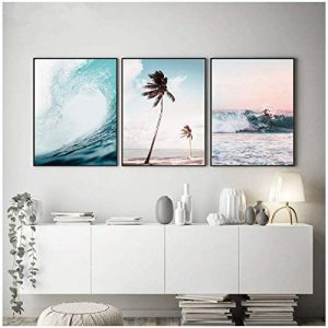 Affiche de surf en triptyque 