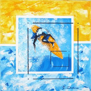 surf artwork peinture, tableau sur le surf