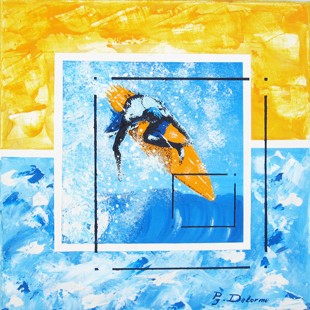surf artwork peinture, tableau sur le surf